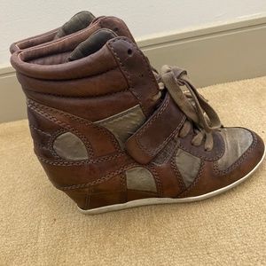 Camo Sneaker Wedge Heel